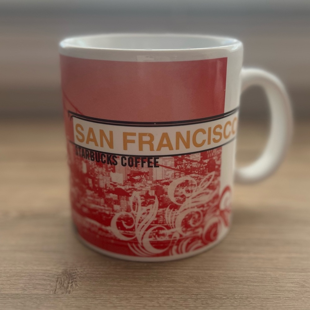 Starbucks Red and White San Francisco Mug